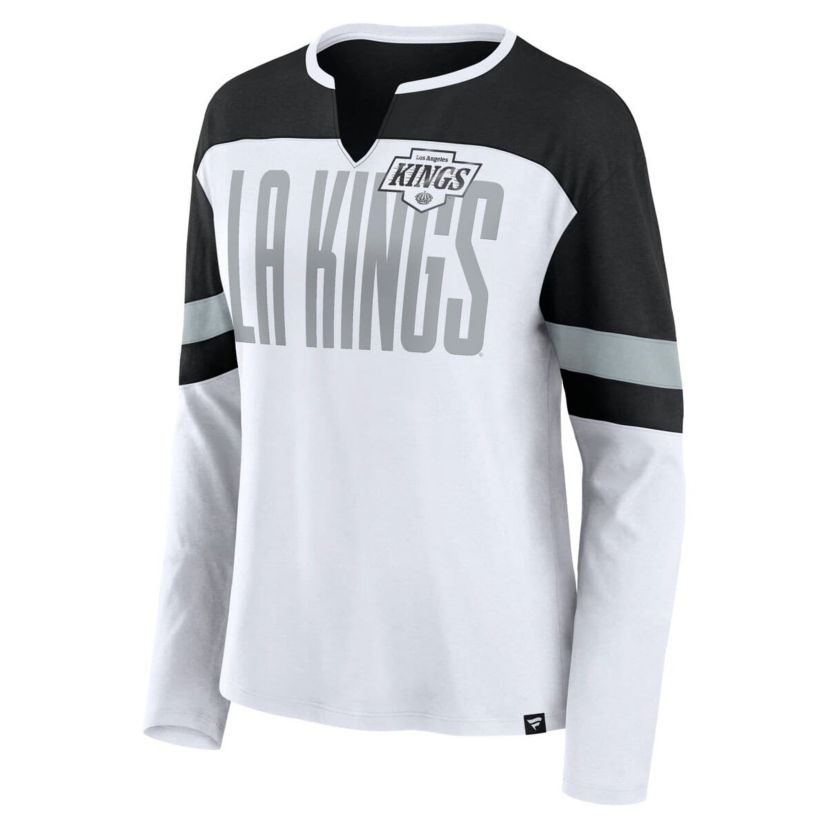 NHL Fanatics Los Angeles Kings Frozen Long Sleeve Notch Neck T-Shirt
