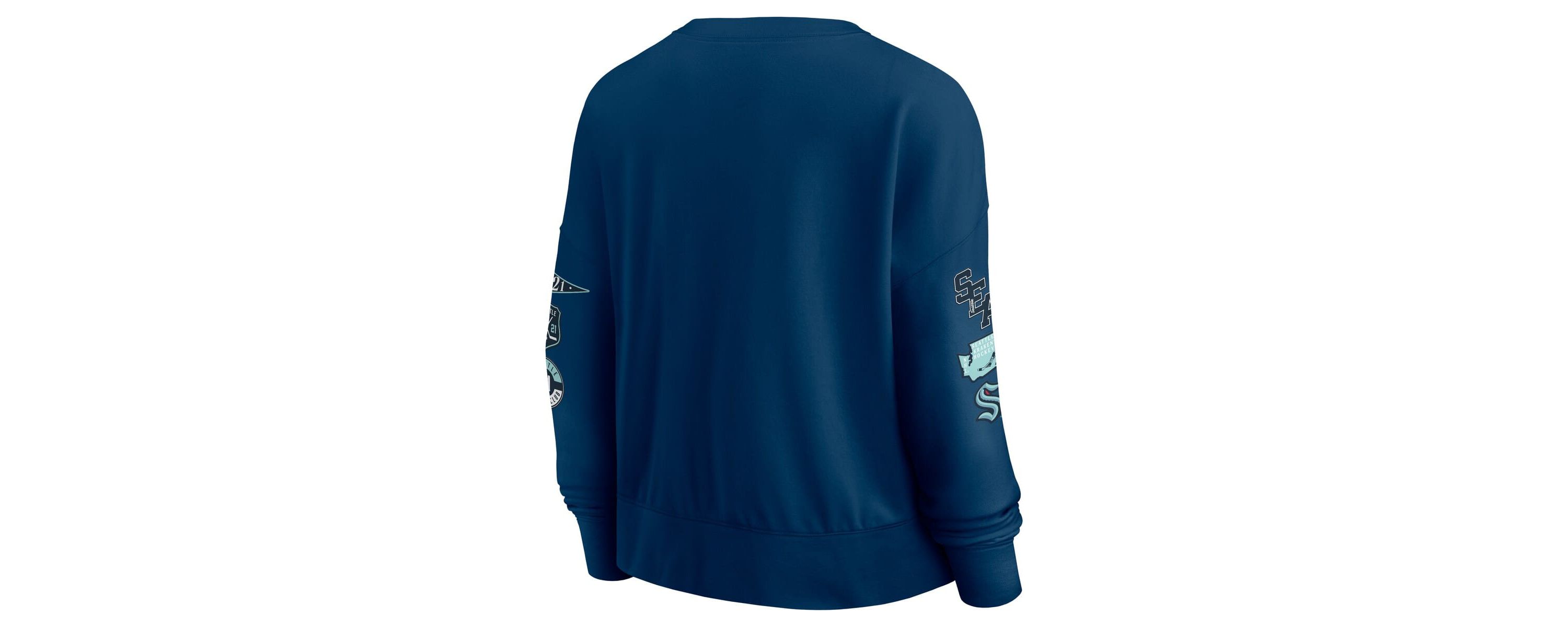 NHL Fanatics Deep Sea Seattle Kraken Go Team Pullover Sweatshirt