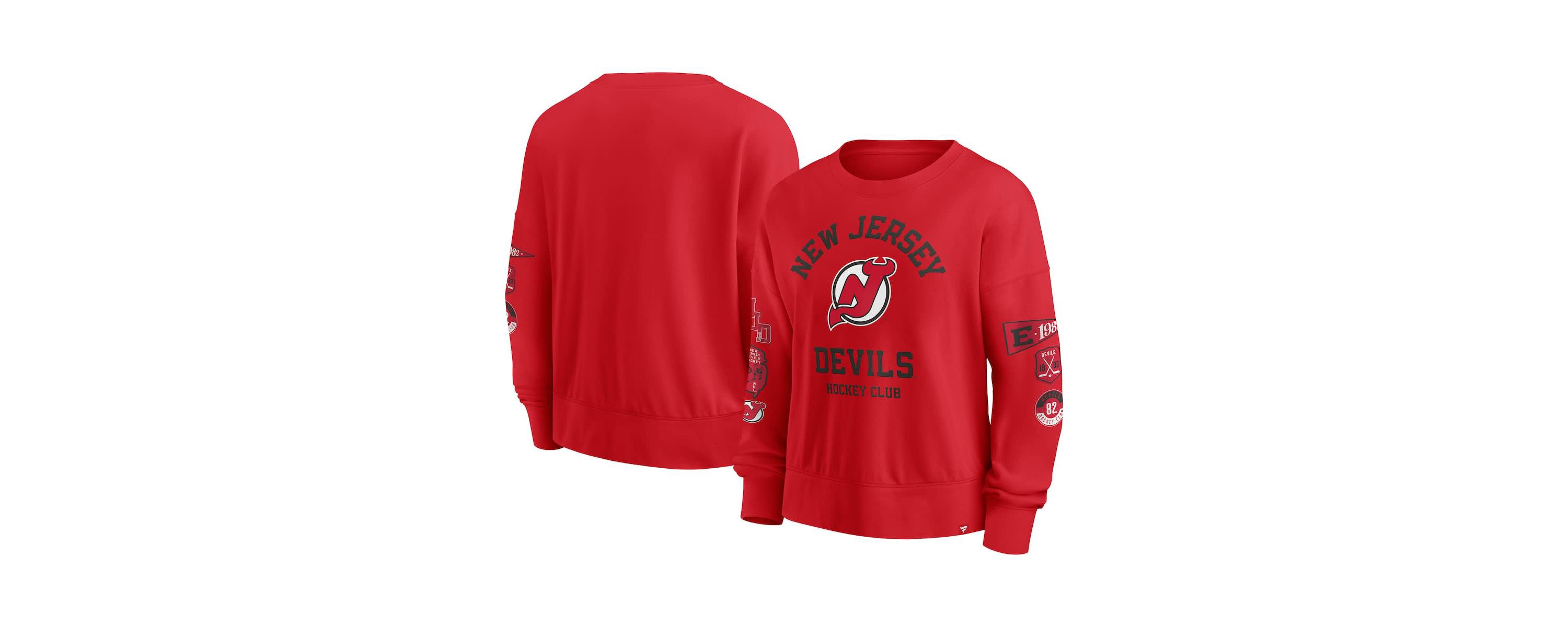 NHL Fanatics New Jersey Devils Go Team Pullover Sweatshirt