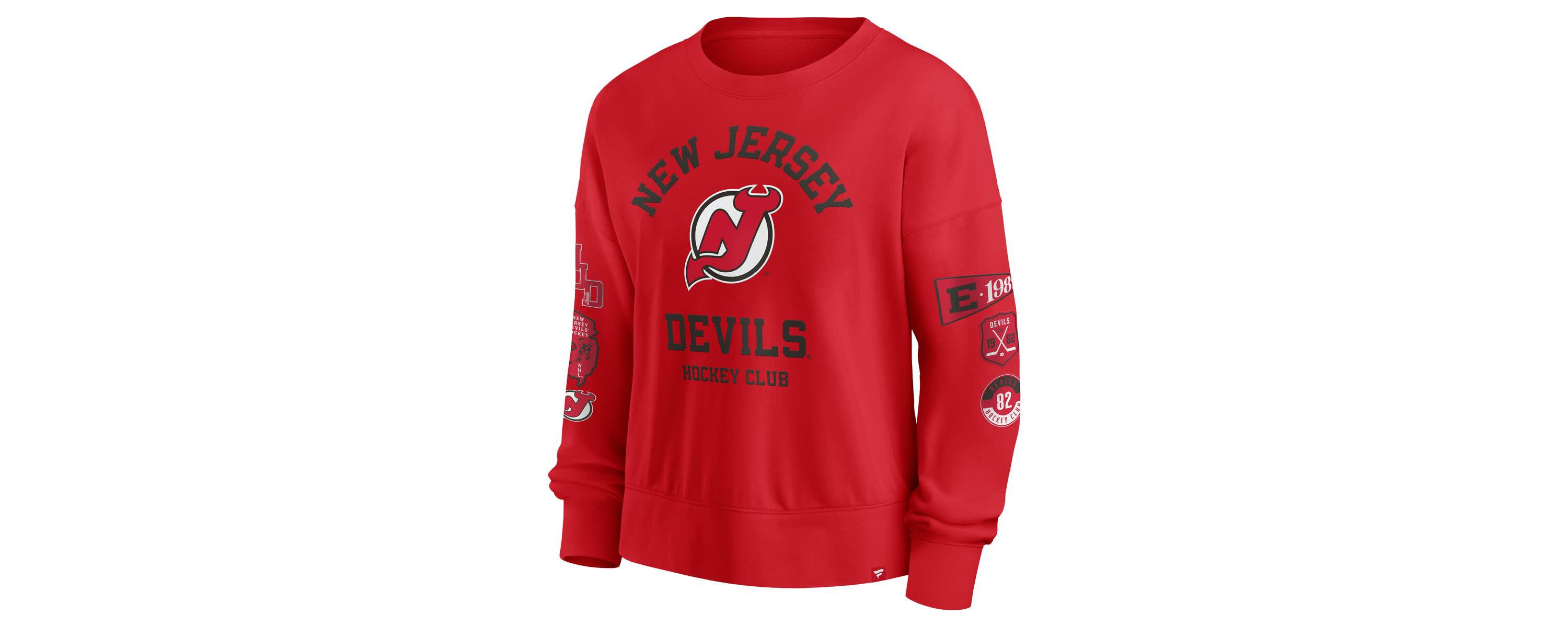 NHL Fanatics New Jersey Devils Go Team Pullover Sweatshirt