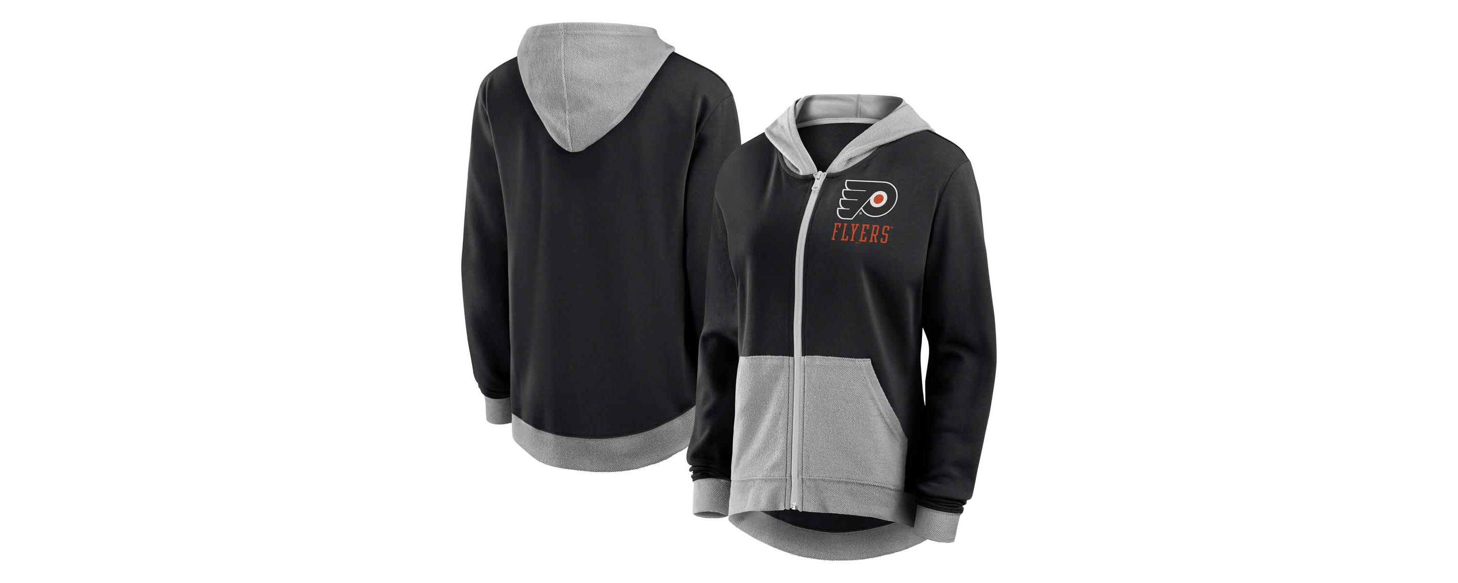 NHL Logo Athletic Philadelphia Flyers Hit It French Terry Full-Zip Hoodie