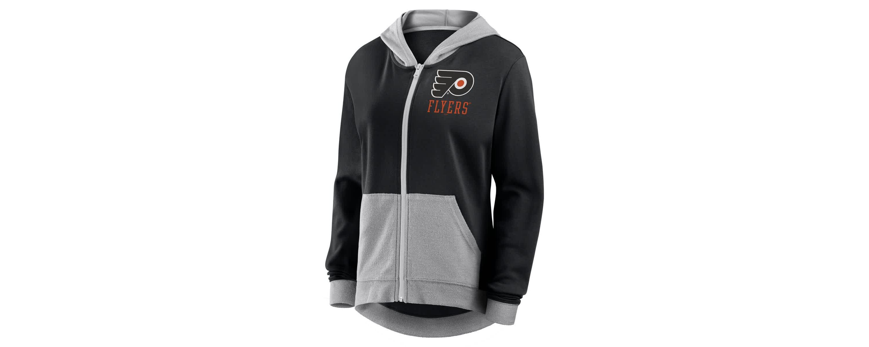 NHL Logo Athletic Philadelphia Flyers Hit It French Terry Full-Zip Hoodie