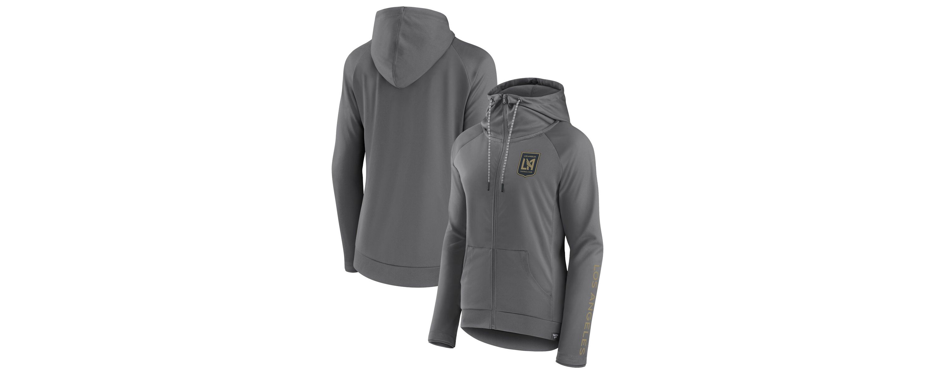 MLS Fanatics LAFC Iconic Raglan Full-Zip Hoodie