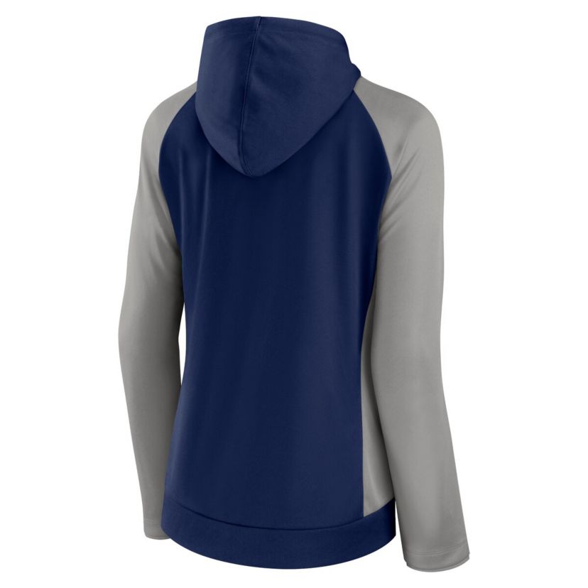 MLS Fanatics Navy/Gray Philadelphia Union Iconic Raglan Full-Zip Hoodie