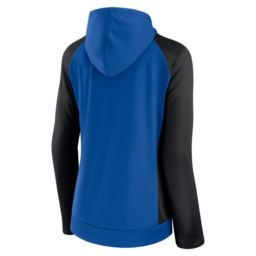MLS Fanatics Blue/Black San Jose Earthquakes Iconic Raglan Full-Zip Hoodie
