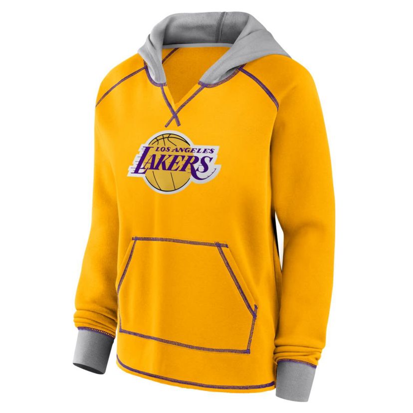NBA Logo Athletic Los Angeles Lakers Boom Pullover Hoodie