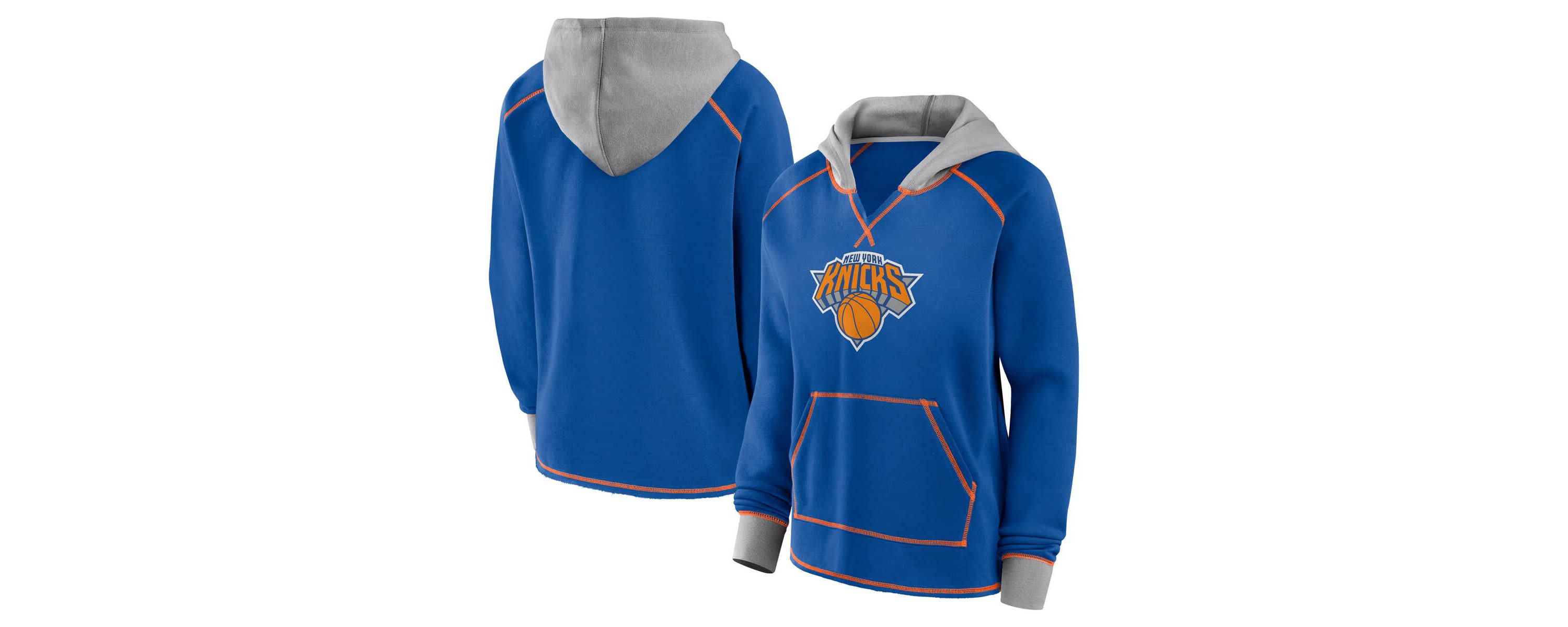 NBA Logo Athletic New York Knicks Boom Pullover Hoodie