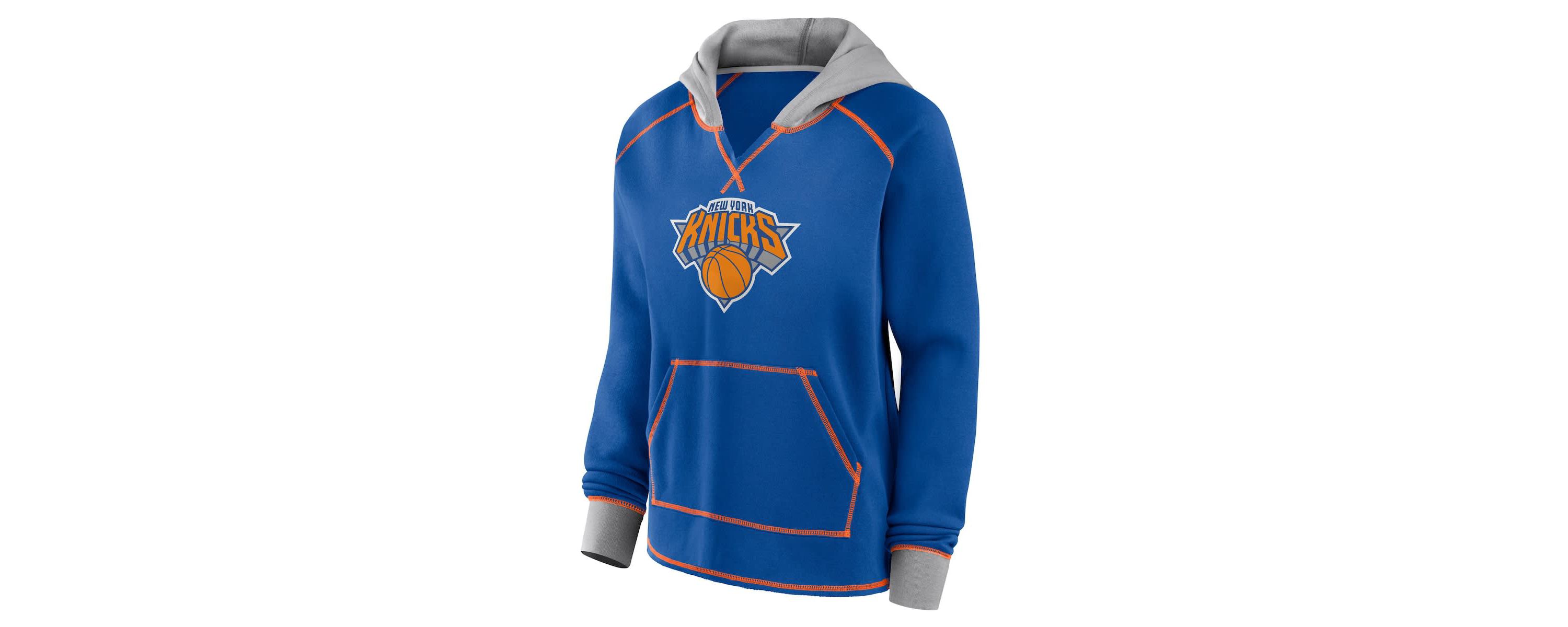 NBA Logo Athletic New York Knicks Boom Pullover Hoodie
