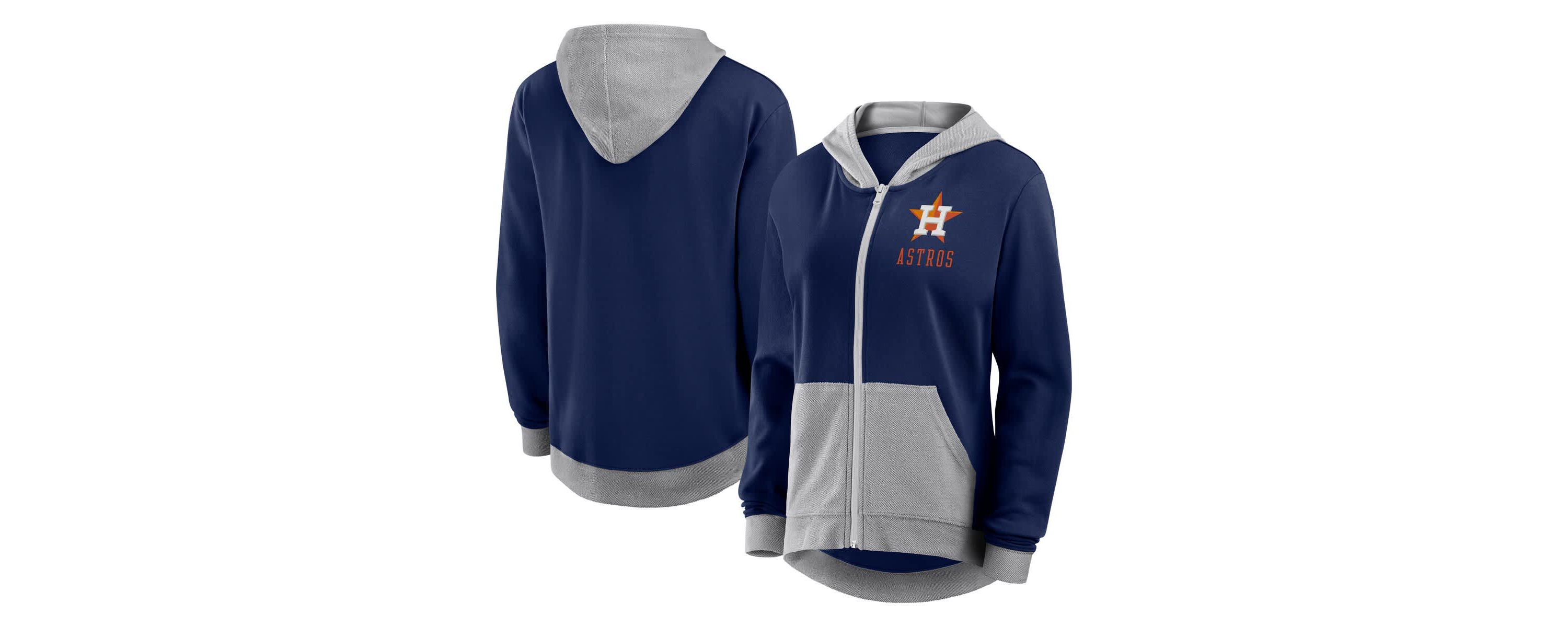 MLB Fanatics Houston Astros Hit It French Terry Full-Zip Hoodie