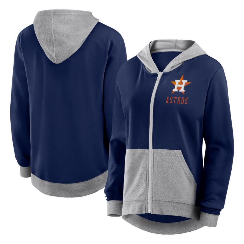 MLB Fanatics Houston Astros Hit It French Terry Full-Zip Hoodie