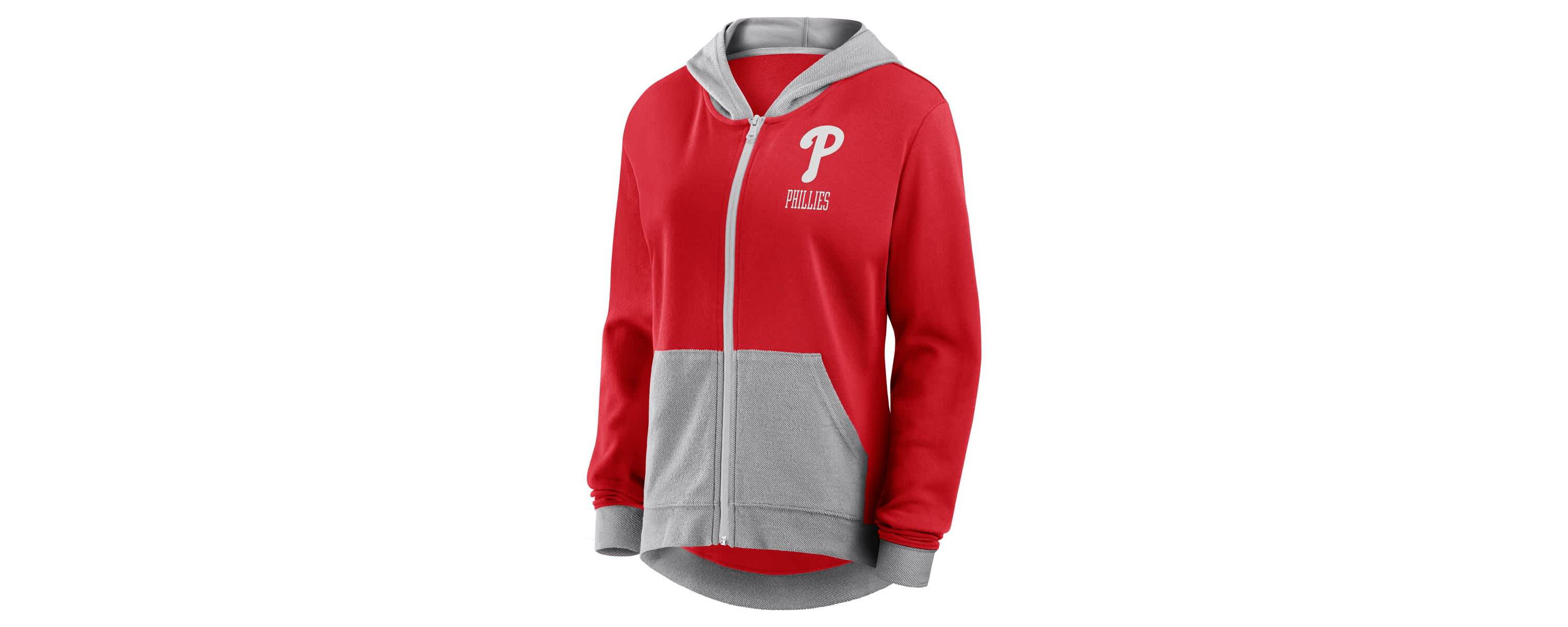 MLB Fanatics Philadelphia Phillies Hit It French Terry Full-Zip Hoodie