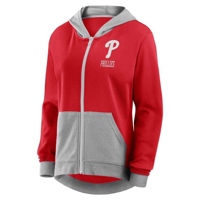 MLB Fanatics Philadelphia Phillies Hit It French Terry Full-Zip Hoodie