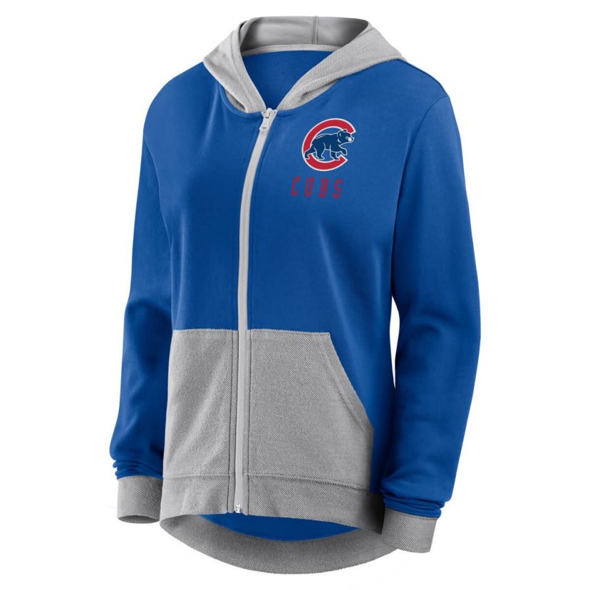 MLB Fanatics Chicago Cubs Hit It French Terry Full-Zip Hoodie