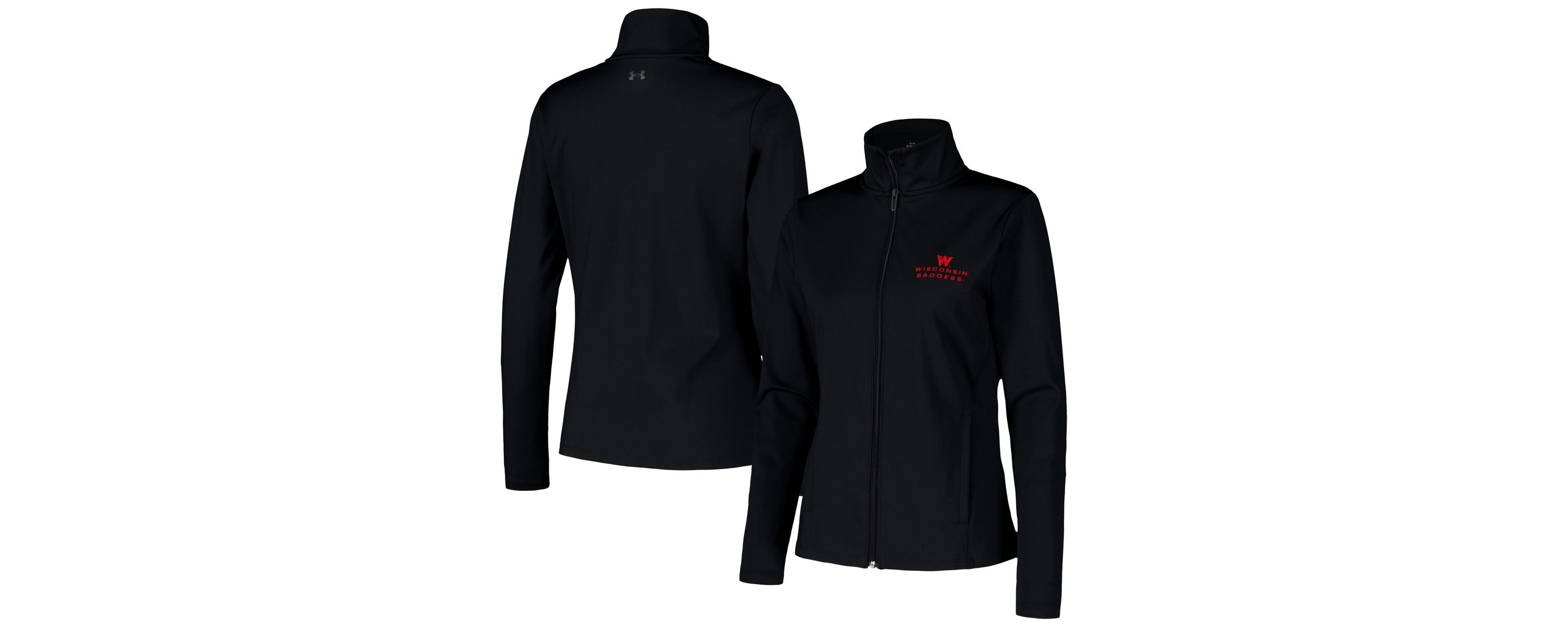 NCAA Under Armour Wisconsin Badgers Sweat-Wicking Soft Motion Full-Zip Jacket