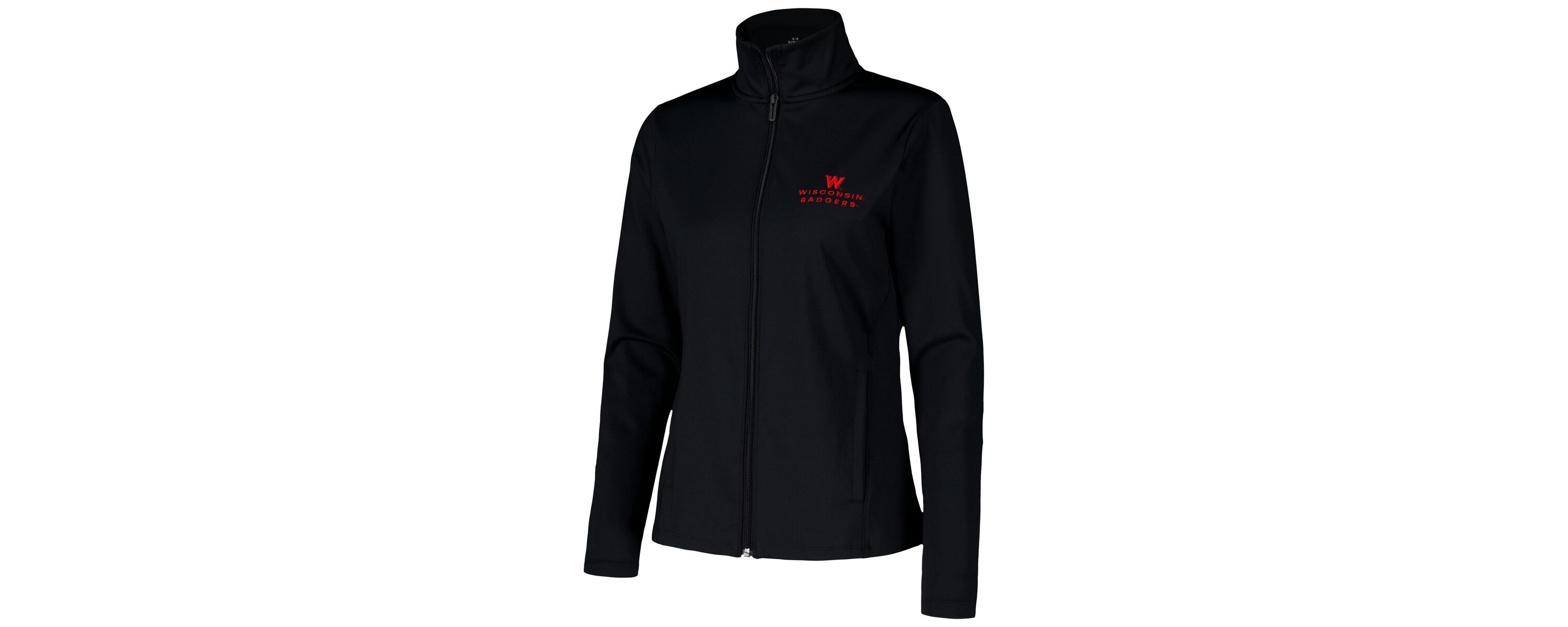 NCAA Under Armour Wisconsin Badgers Sweat-Wicking Soft Motion Full-Zip Jacket