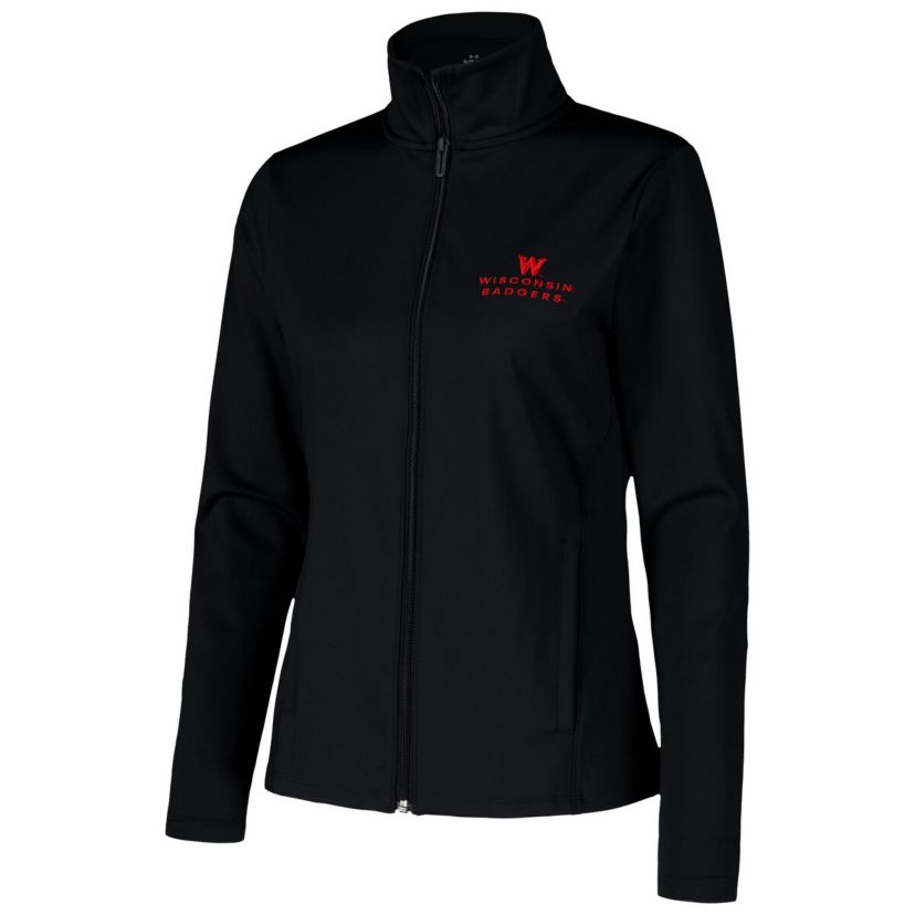 NCAA Under Armour Wisconsin Badgers Sweat-Wicking Soft Motion Full-Zip Jacket