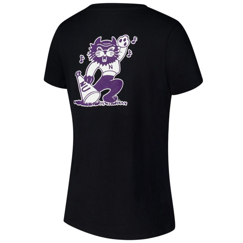 NCAA Under Armour Northwestern Wildcats Logo V-Neck T-Shirt