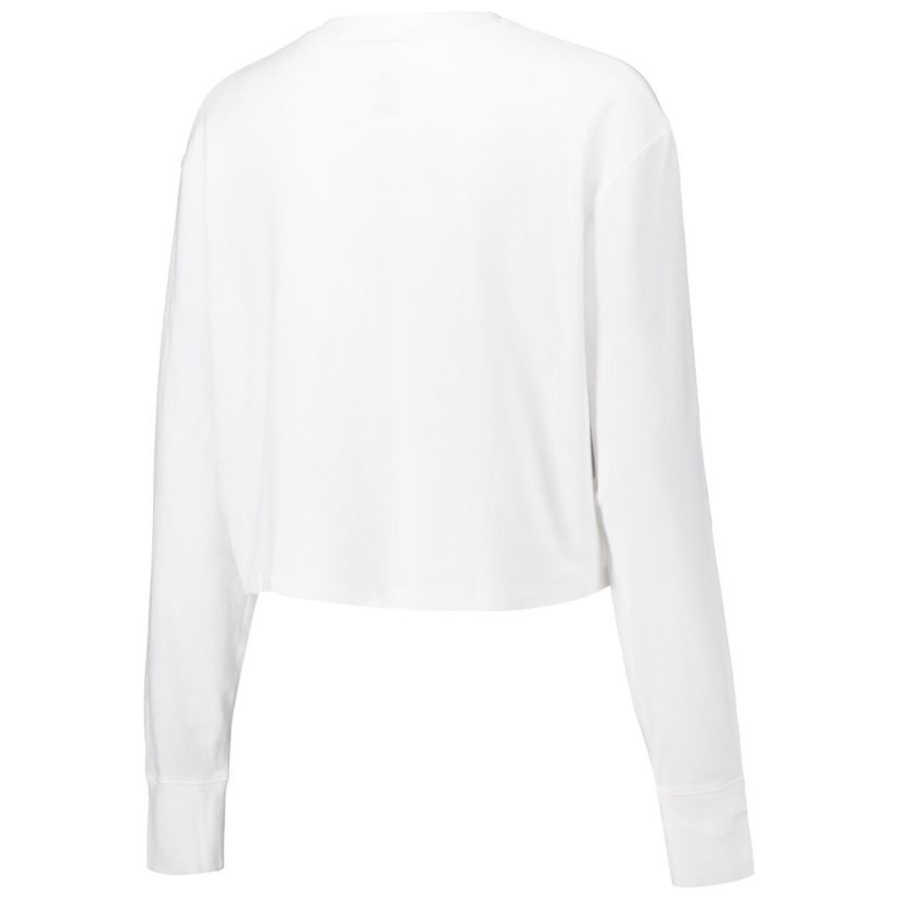 NCAA Under Armour Auburn Tigers Inline All Day Tri-Blend Cropped Long Sleeve T-Shirt