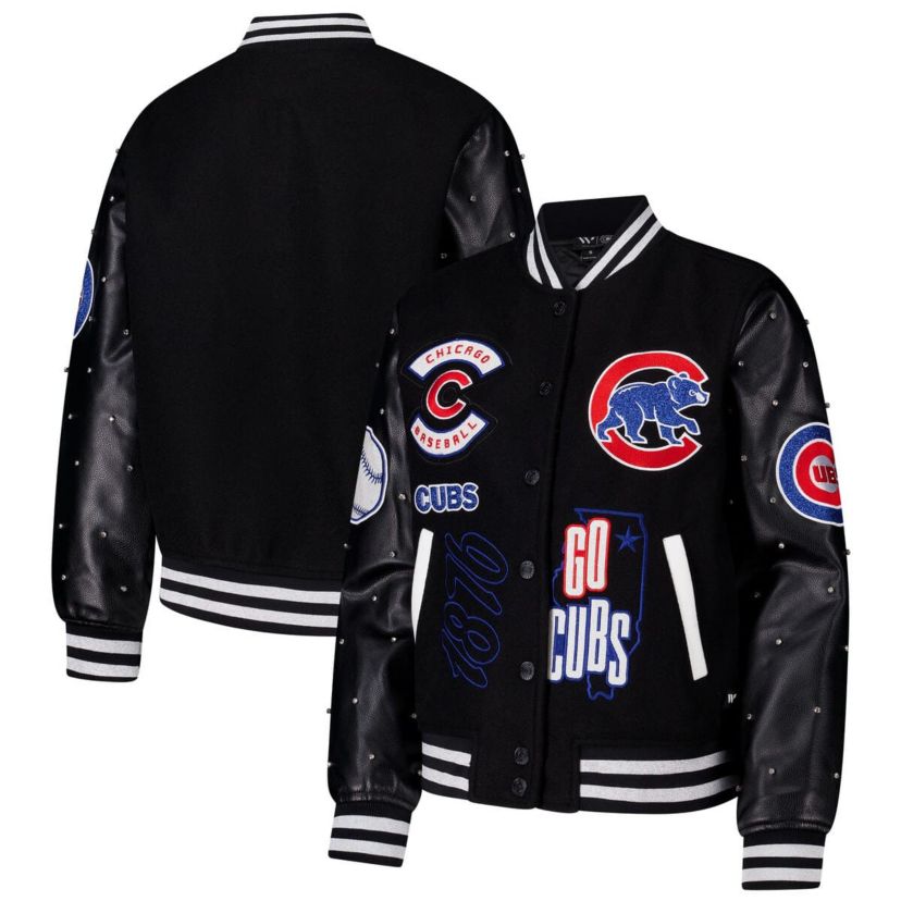MLB Chicago Cubs Full-Snap Varsity Jacket