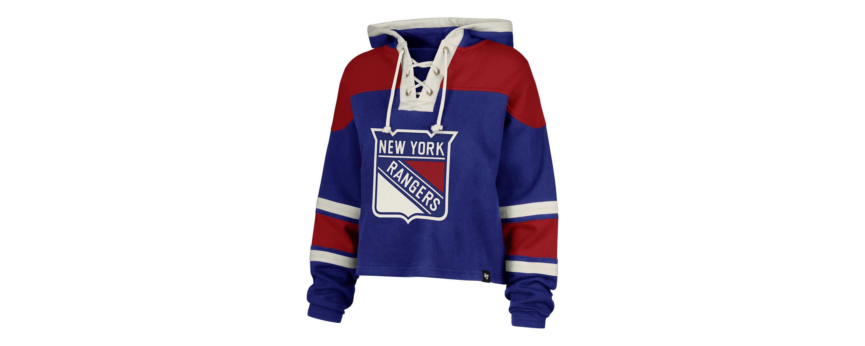 NHL Artemi Panarin New York Rangers Superior Lacer Cropped Pullover Hoodie