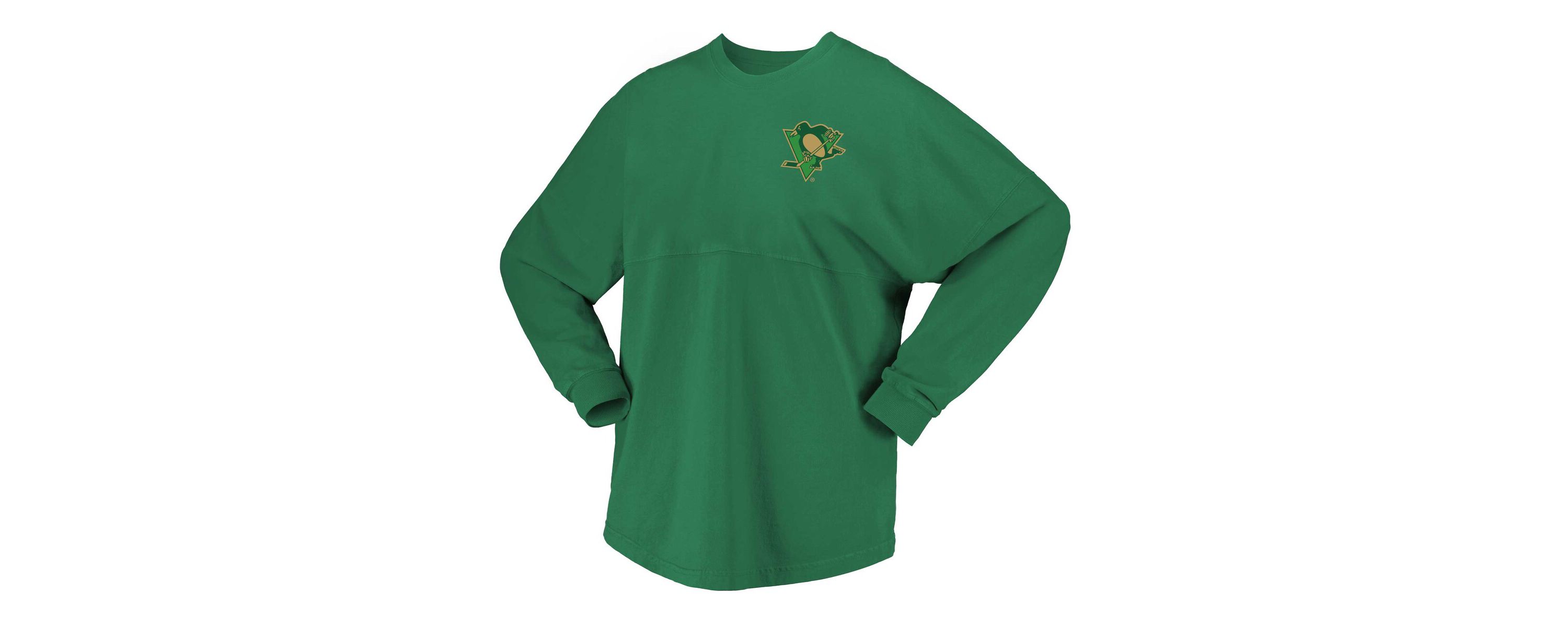 NHL Fanatics Kelly Pittsburgh Penguins St. Patricks Day T-Shirt