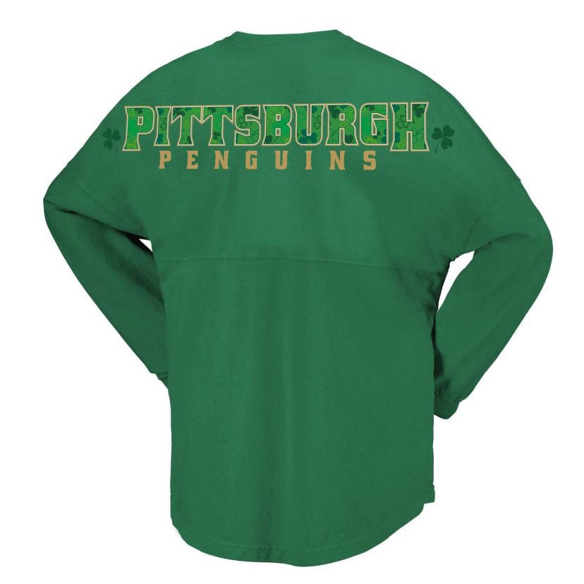 NHL Fanatics Kelly Pittsburgh Penguins St. Patricks Day T-Shirt