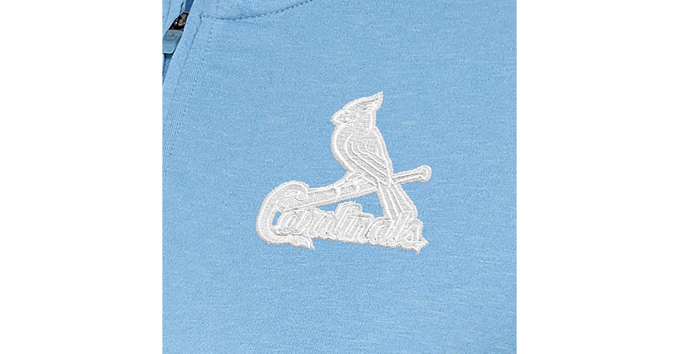 MLB Light St. Louis Cardinals Mentor Quarter-Zip Pullover Top