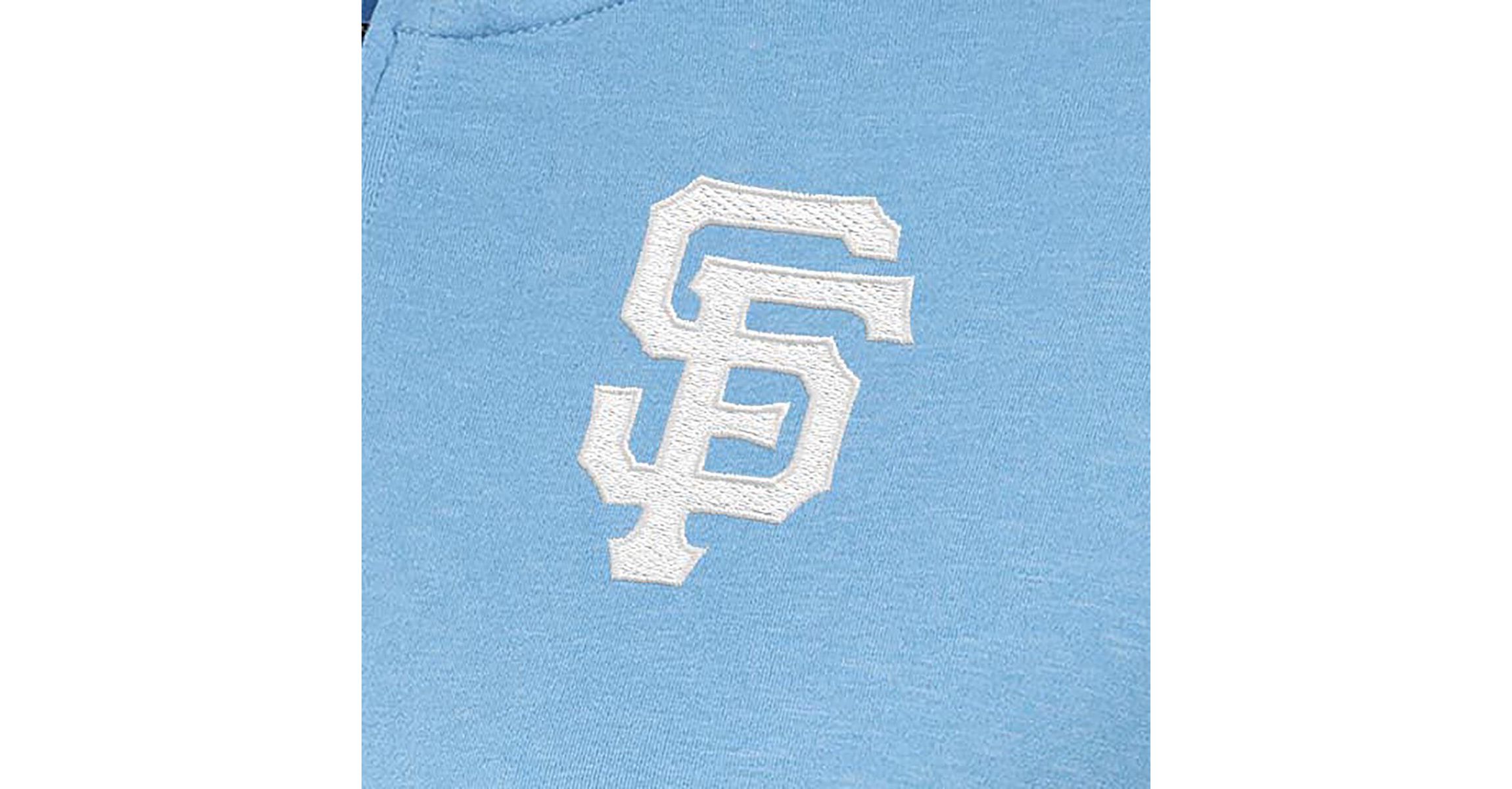 MLB Light San Francisco Giants Mentor Quarter-Zip Pullover Top