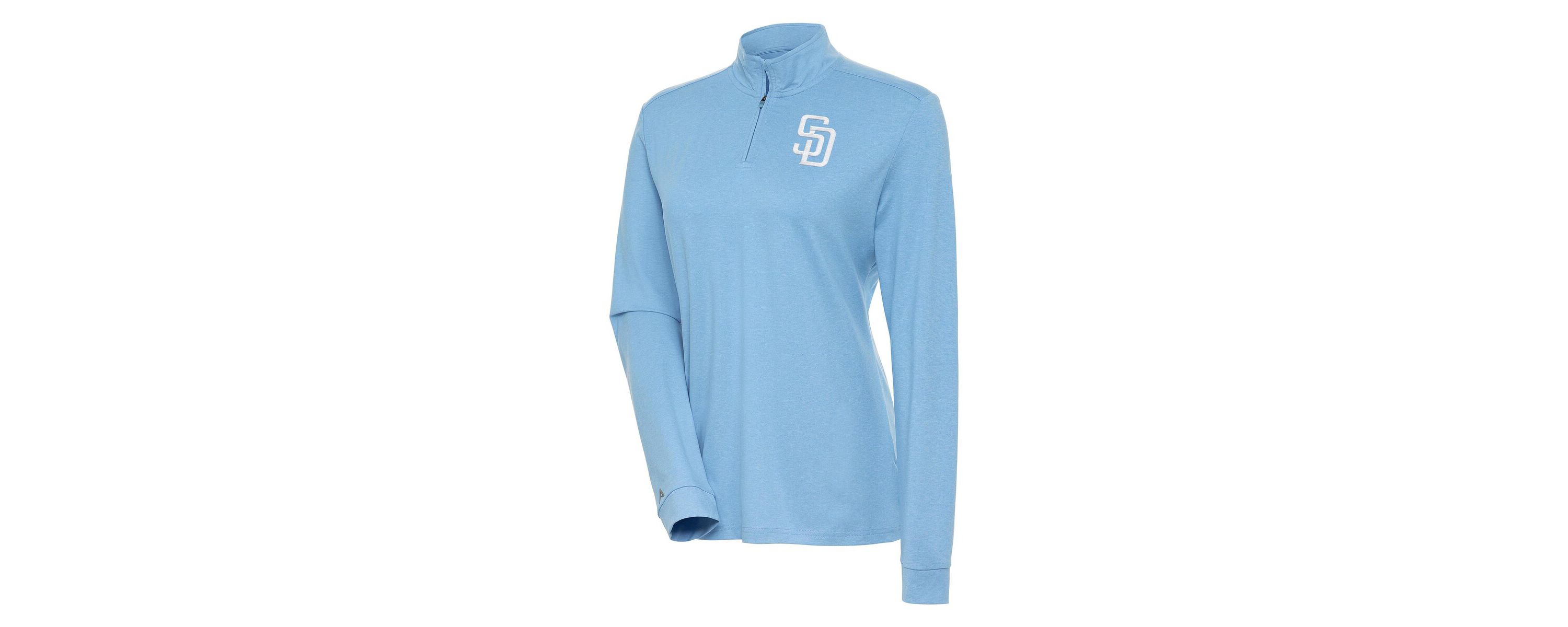 MLB Light San Diego Padres Mentor Quarter-Zip Pullover Top