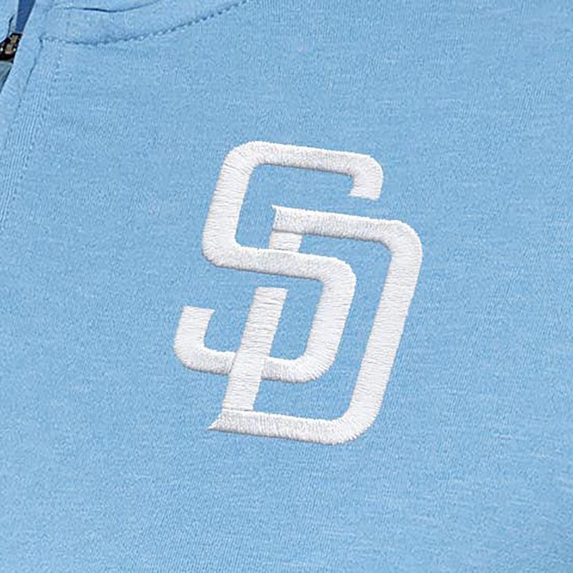 MLB Light San Diego Padres Mentor Quarter-Zip Pullover Top