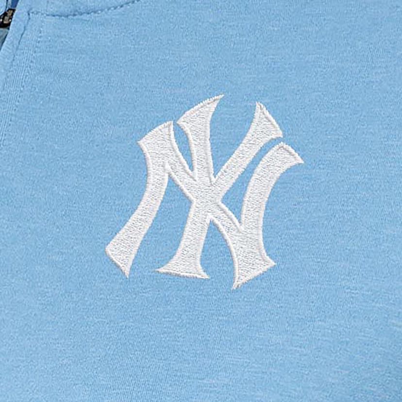 MLB Light New York Yankees Mentor Quarter-Zip Pullover Top
