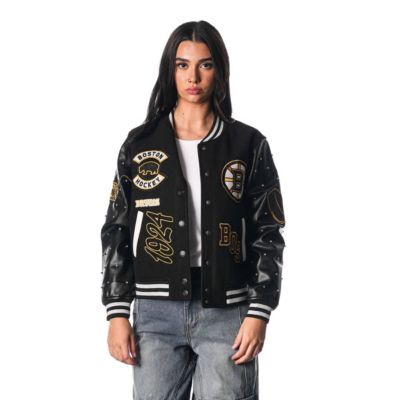 The Wild Collective NHL Full-Snap Varsity Jacket