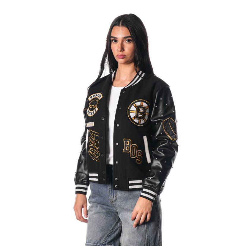 NHL Full-Snap Varsity Jacket
