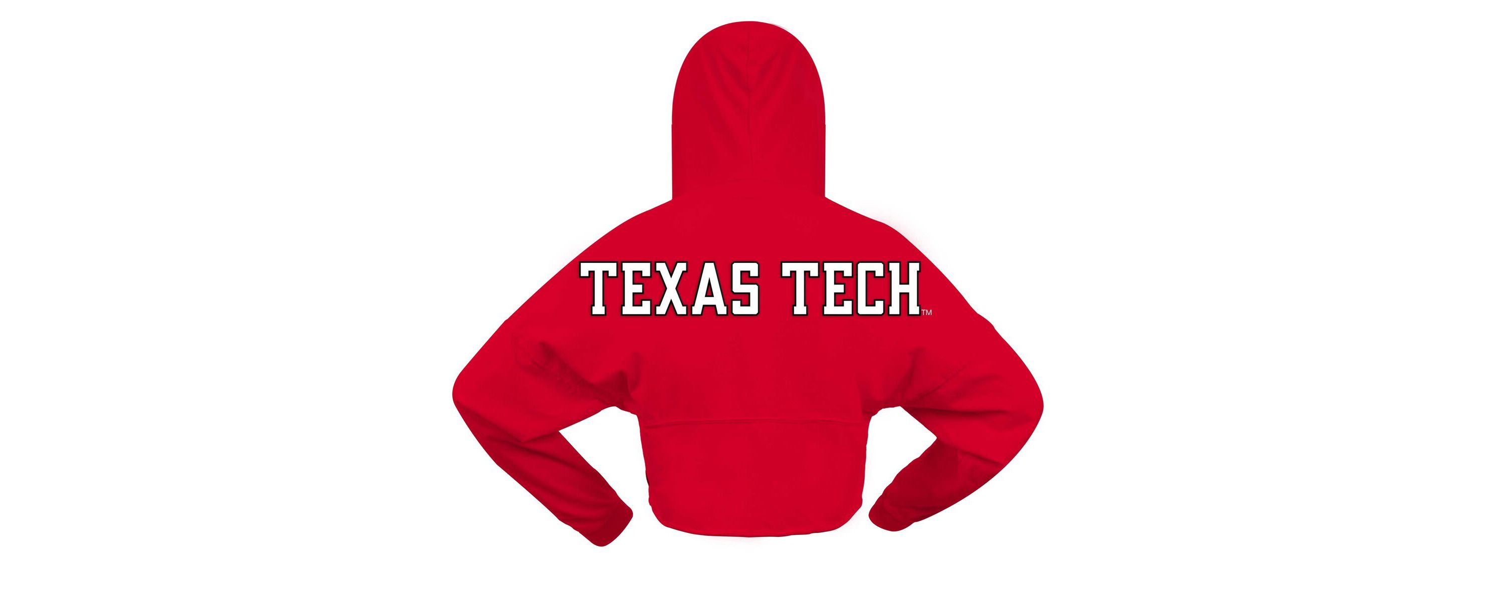 Texas Tech Red Raiders NCAA Texas Tech Raiders Oversized Cropped Pullover Hoodie