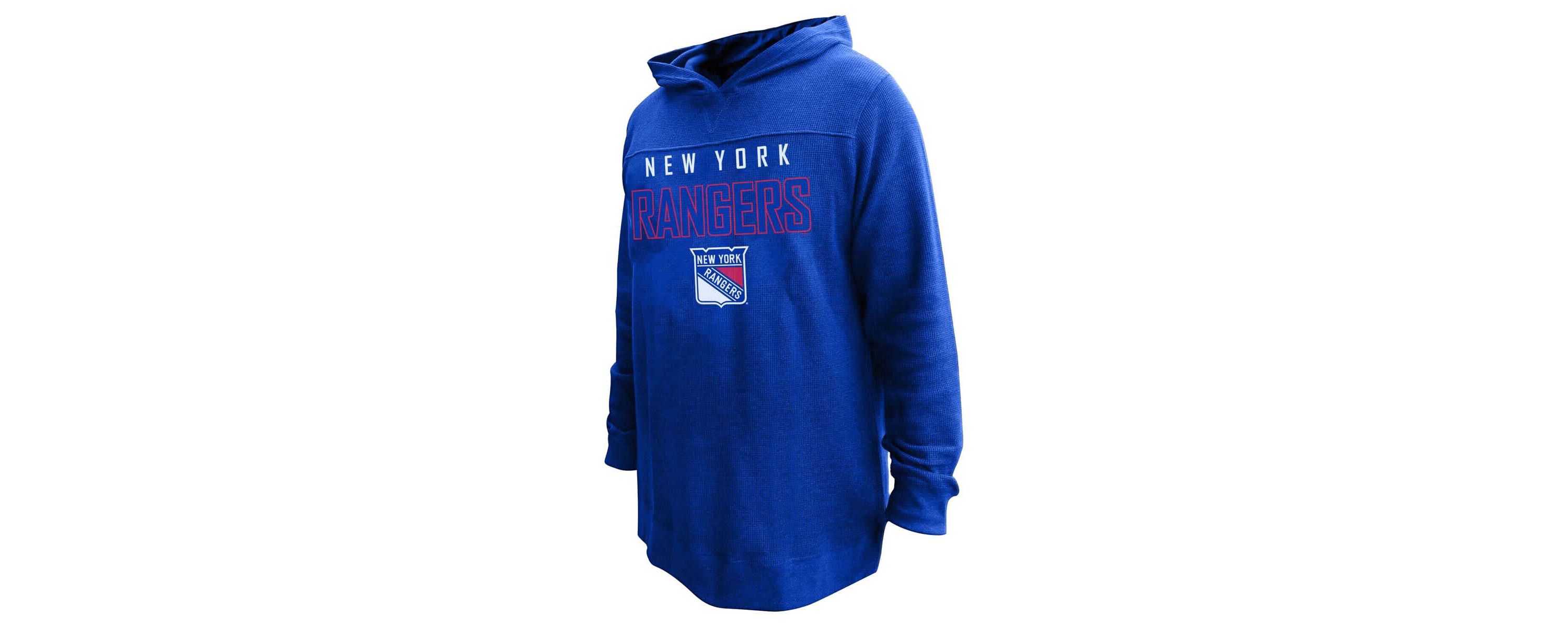 NHL Mika Zibanejad New York Rangers Plus Size Name & Number Thermal Pullover Hoodie