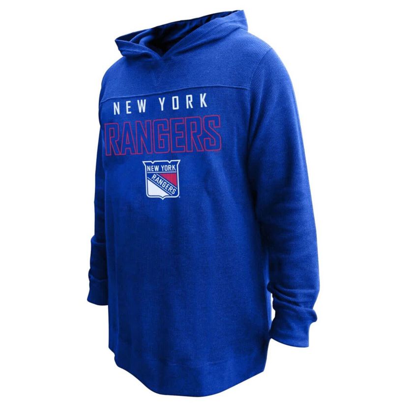 NHL Mika Zibanejad New York Rangers Plus Size Name & Number Thermal Pullover Hoodie