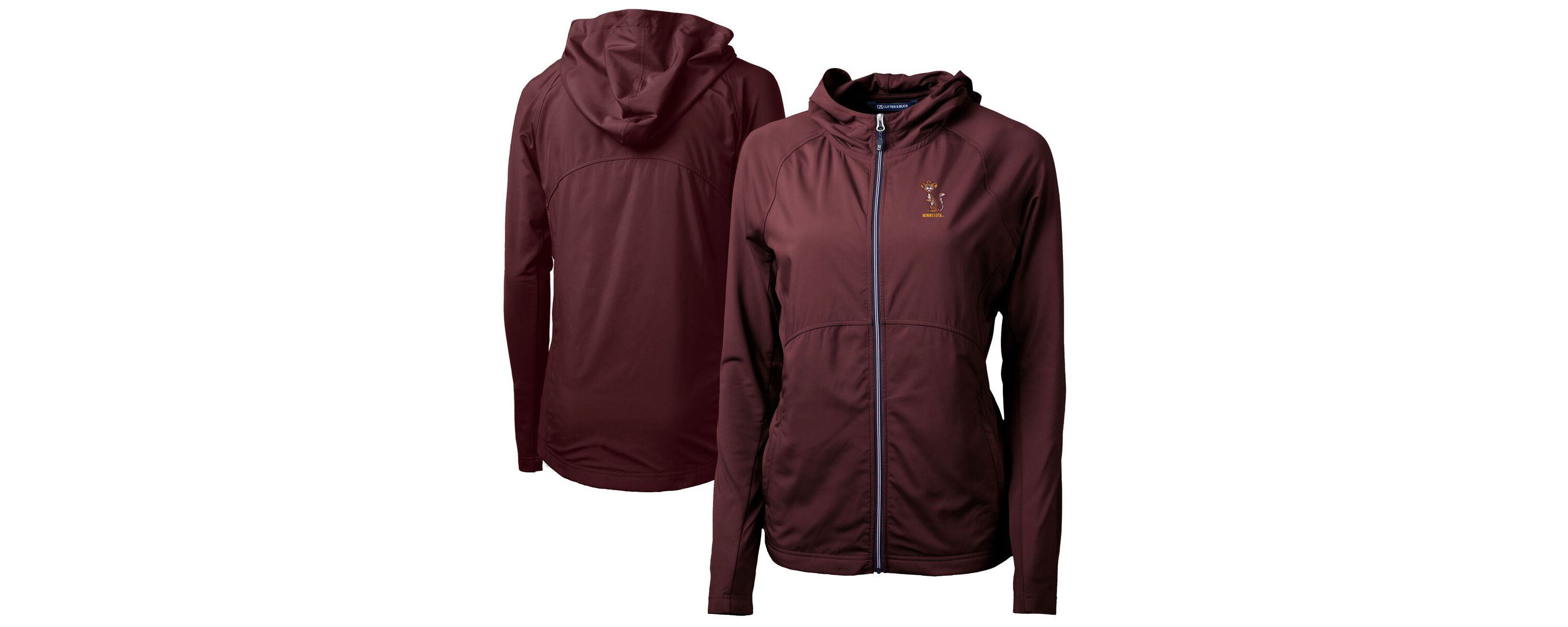 NCAA Minnesota Golden Gophers Vault Adapt Eco Knit Hybrid Recycled Full-Zip Hoodie