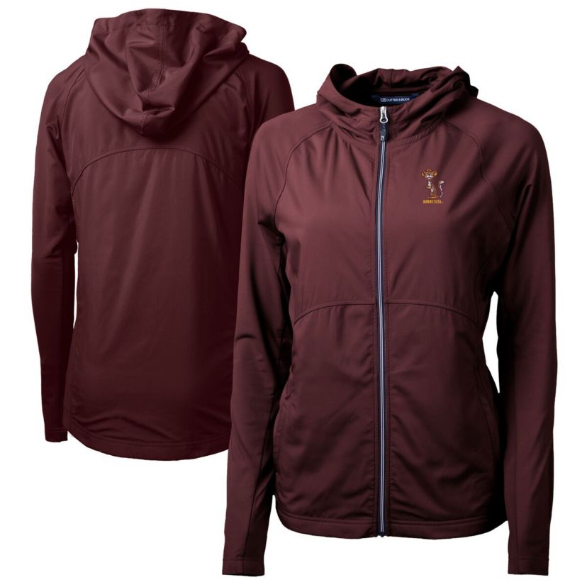 NCAA Minnesota Golden Gophers Vault Adapt Eco Knit Hybrid Recycled Full-Zip Hoodie