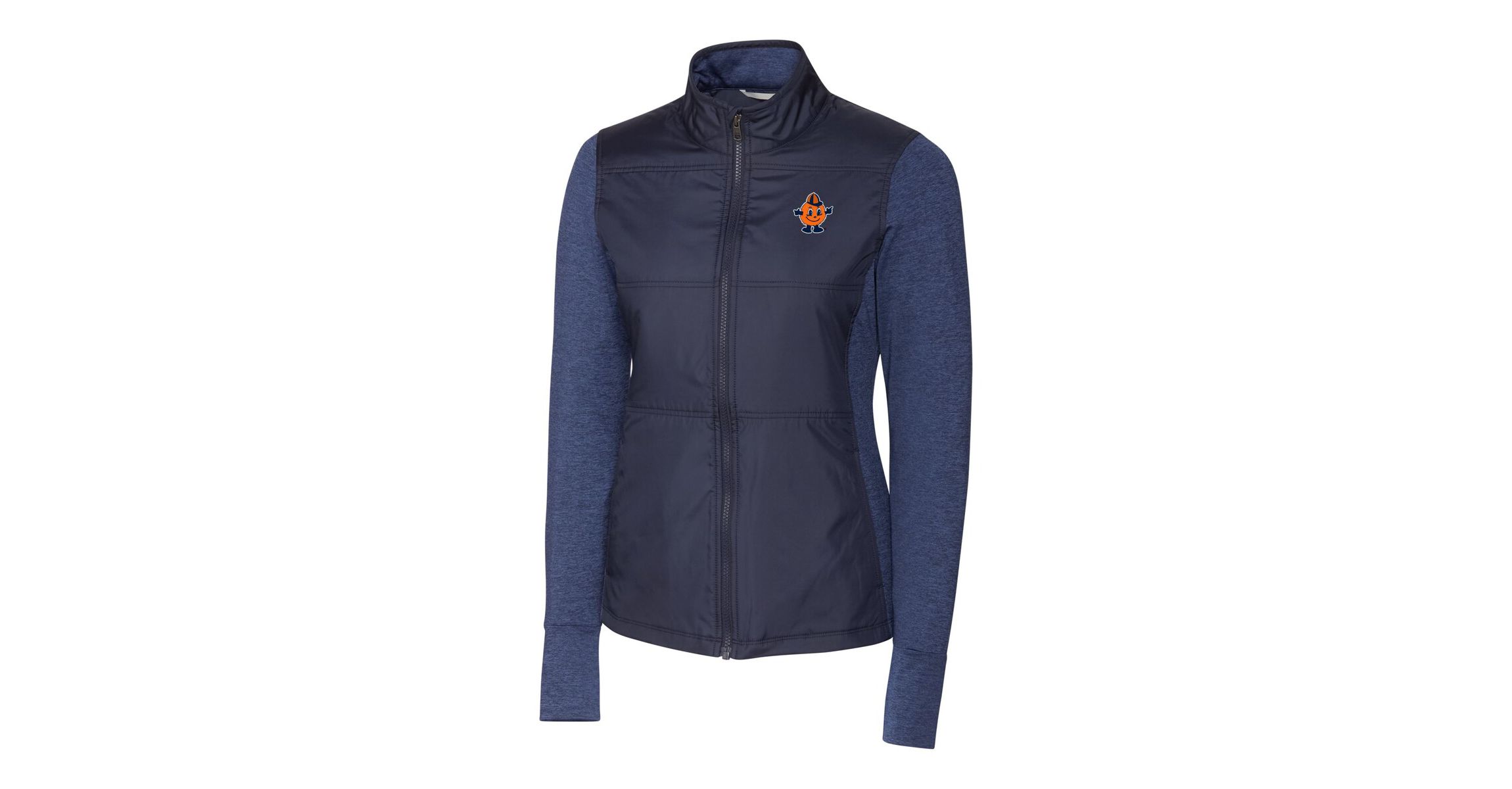 Syracuse Orange NCAA Syracuse Vault DryTec Stealth Hybrid Quilted Full-Zip Windbreaker Jacket