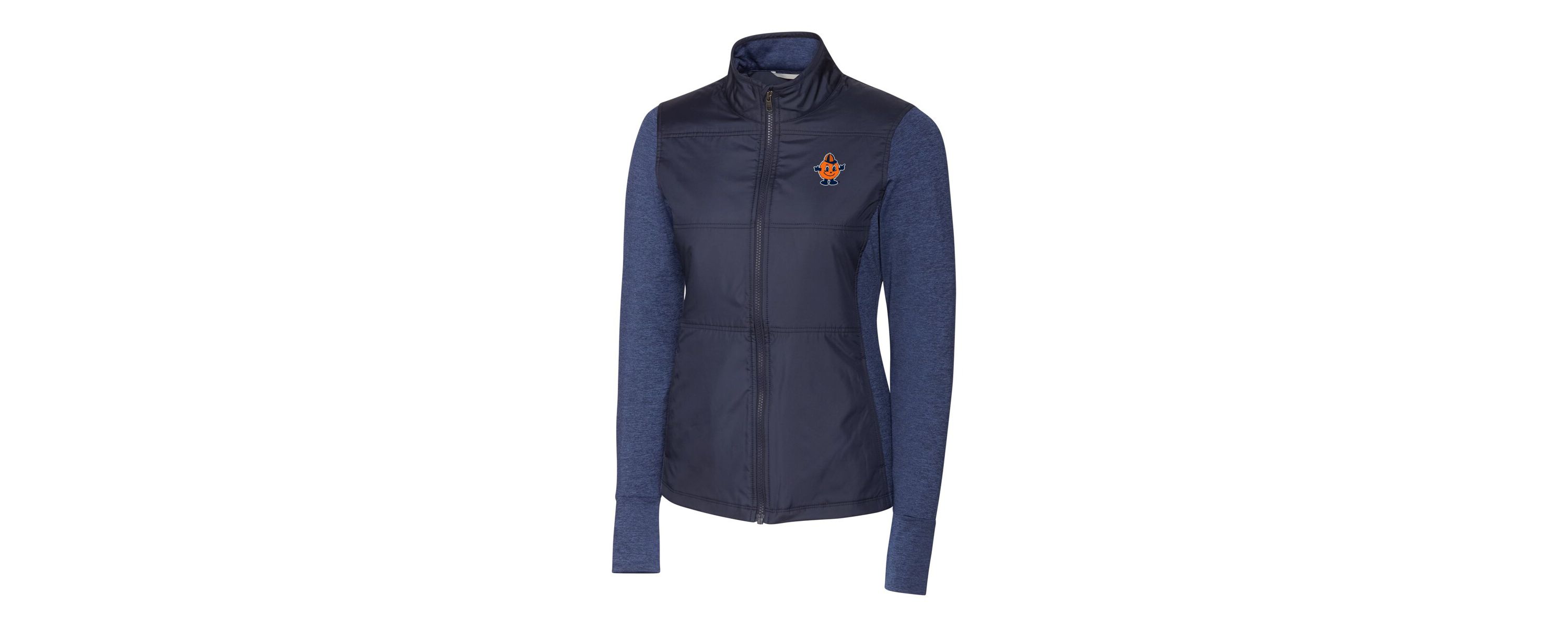 Syracuse Orange NCAA Syracuse Vault DryTec Stealth Hybrid Quilted Full-Zip Windbreaker Jacket