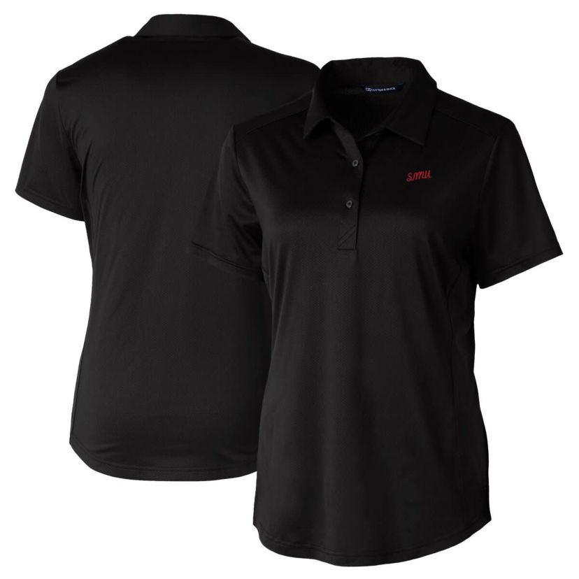 NCAA SMU Mustangs Vault DryTec Prospect Textured Stretch Polo