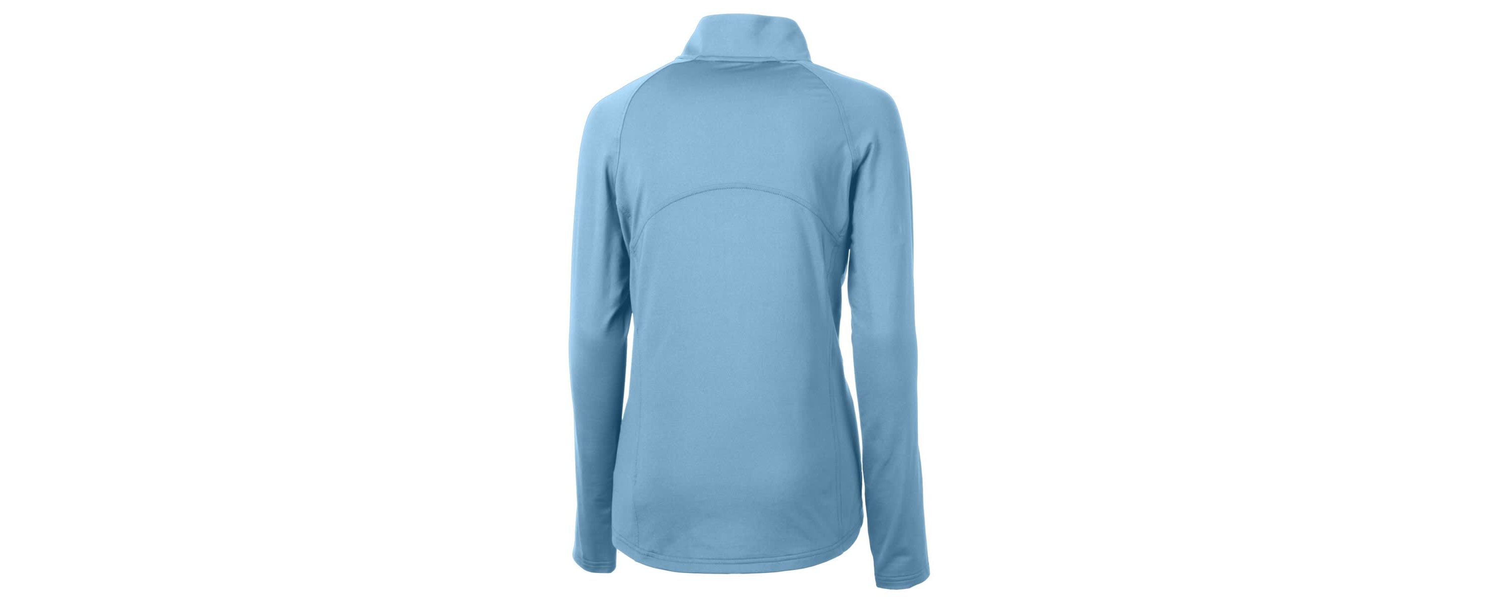 NCAA Powder Dayton Flyers Vault DryTec Adapt Eco Knit Stretch Recycled Raglan Half-Zip Top