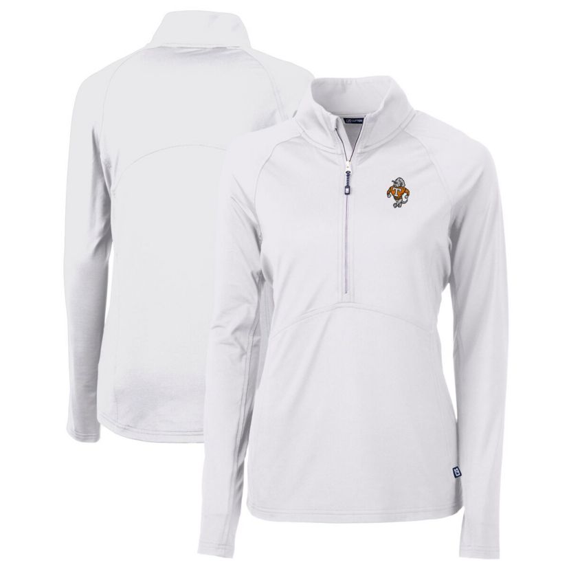 NCAA Tennessee Volunteers Vault DryTec Adapt Eco Knit Stretch Recycled Raglan Half-Zip Top