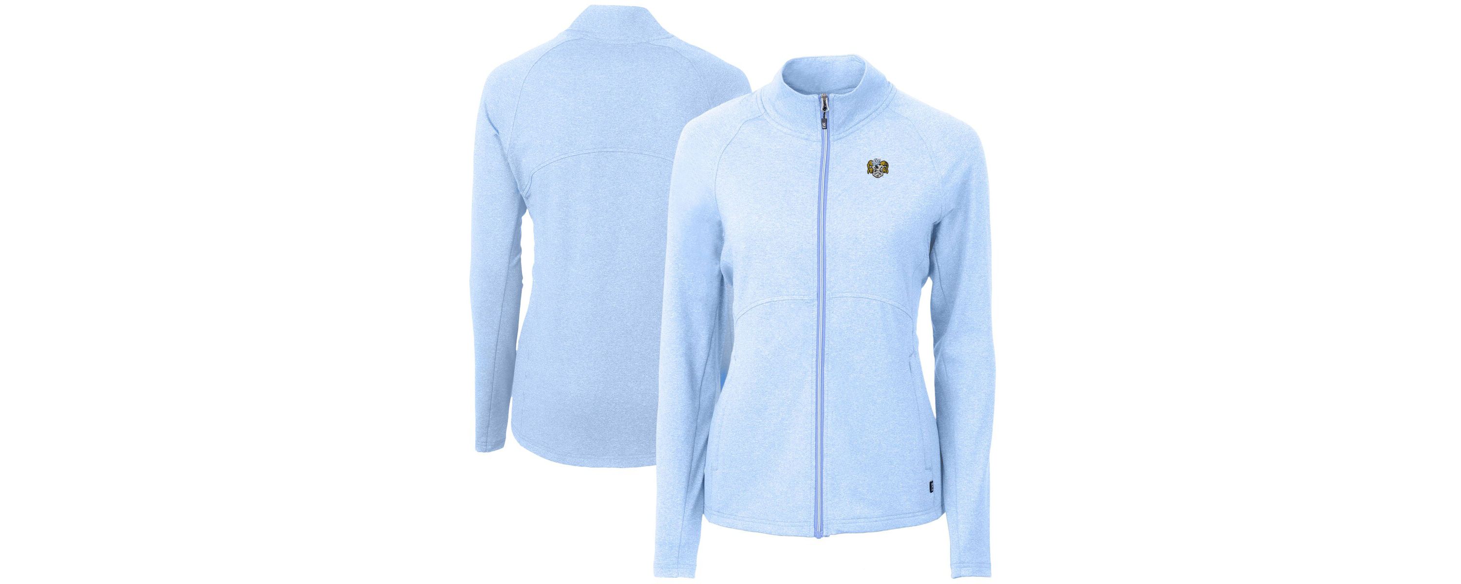 NCAA Heather Carolina North Carolina Tar Heels Vault Adapt Eco Knit Heather Recycled Full-Zip Jacket