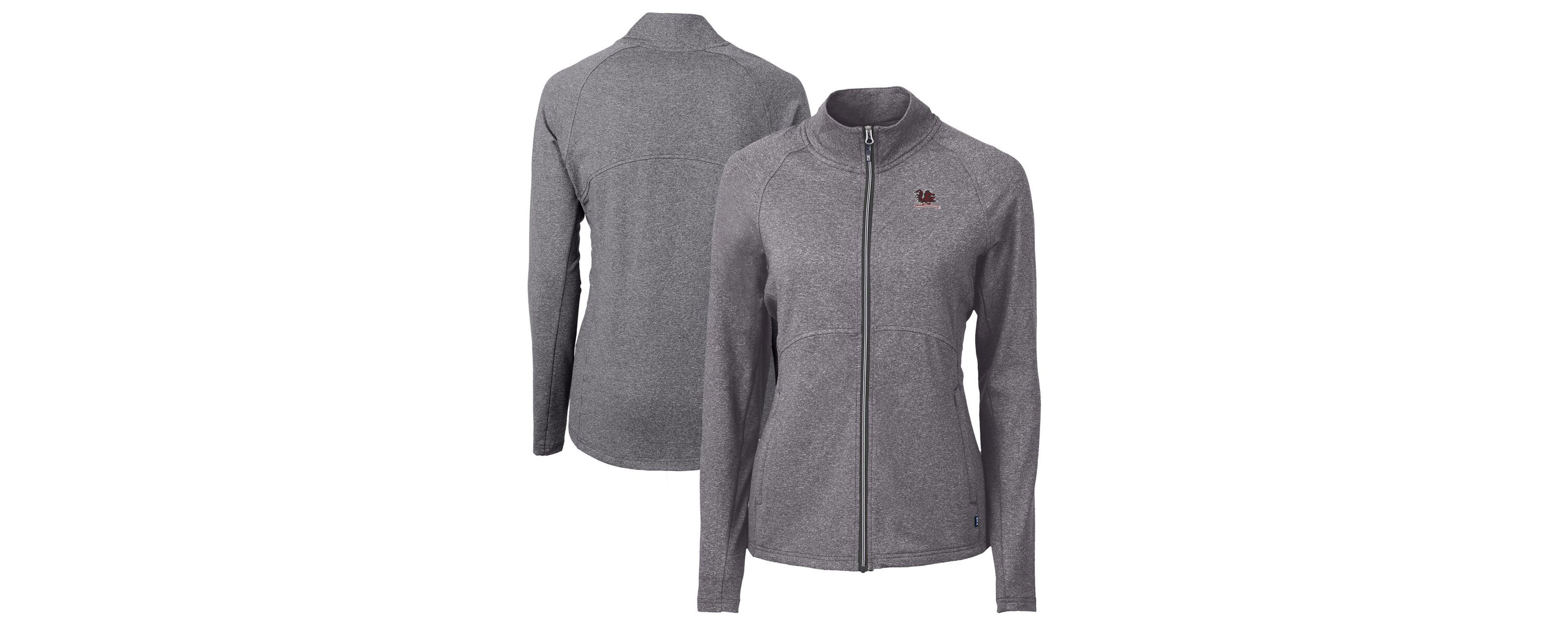 NCAA Heather South Carolina Gamecocks Vault Adapt Eco Knit Heather Recycled Full-Zip Jacket