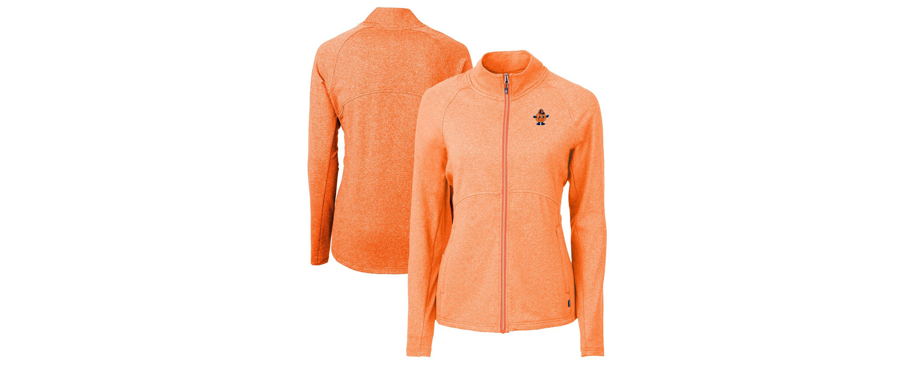 Syracuse Orange NCAA Heather Syracuse Vault Adapt Eco Knit Heather Recycled Full-Zip Jacket