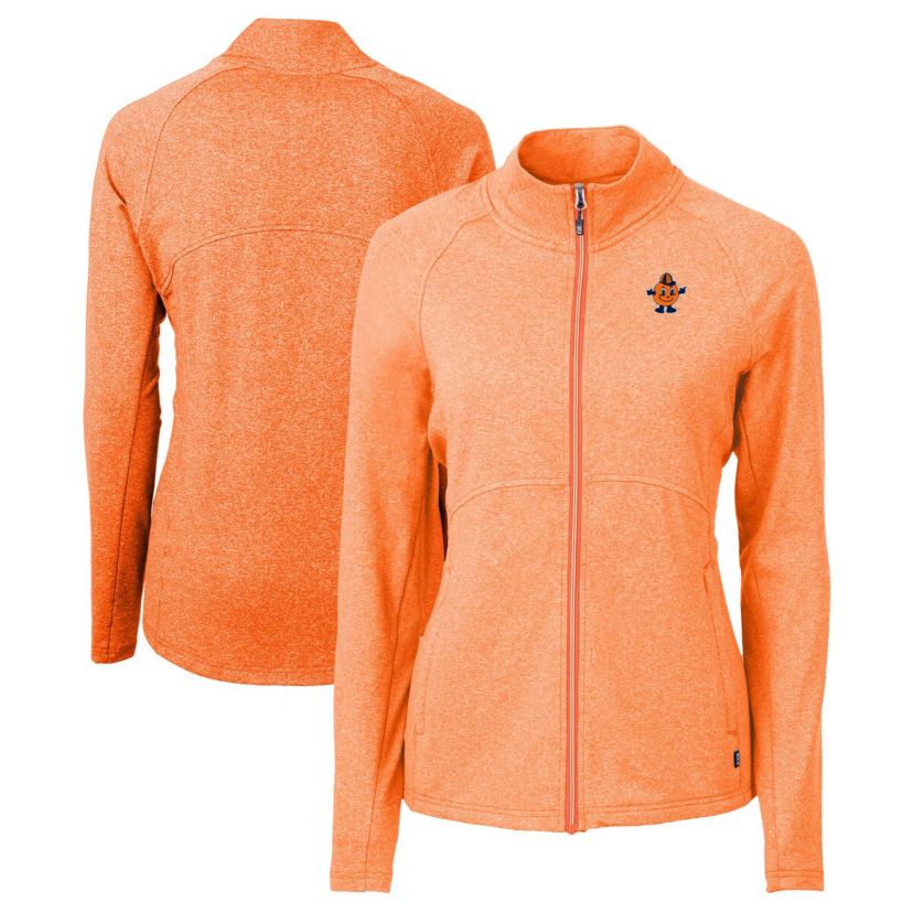 Syracuse Orange NCAA Heather Syracuse Vault Adapt Eco Knit Heather Recycled Full-Zip Jacket