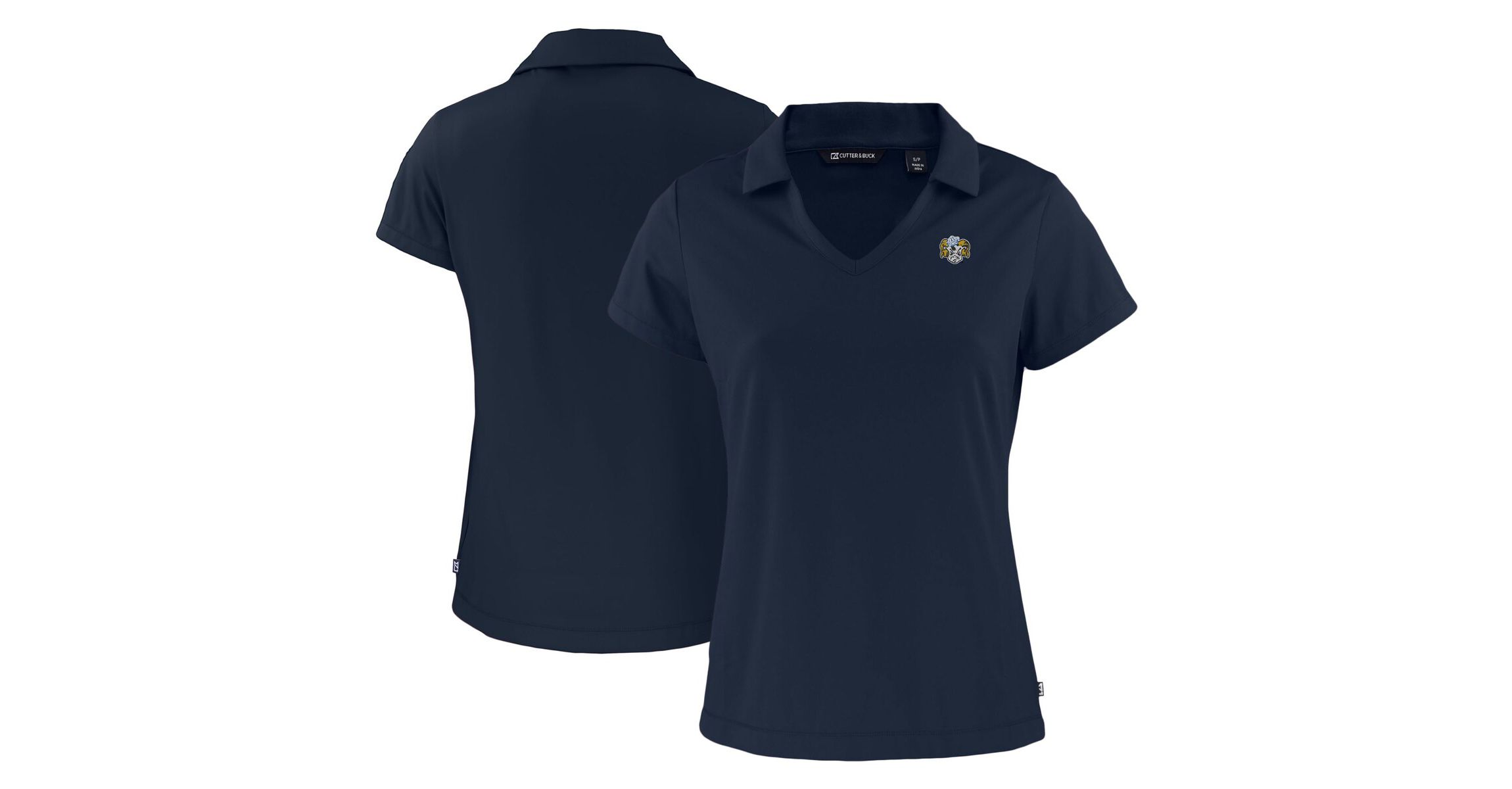 NCAA North Carolina Tar Heels Vault Daybreak Eco Recycled V-Neck Polo