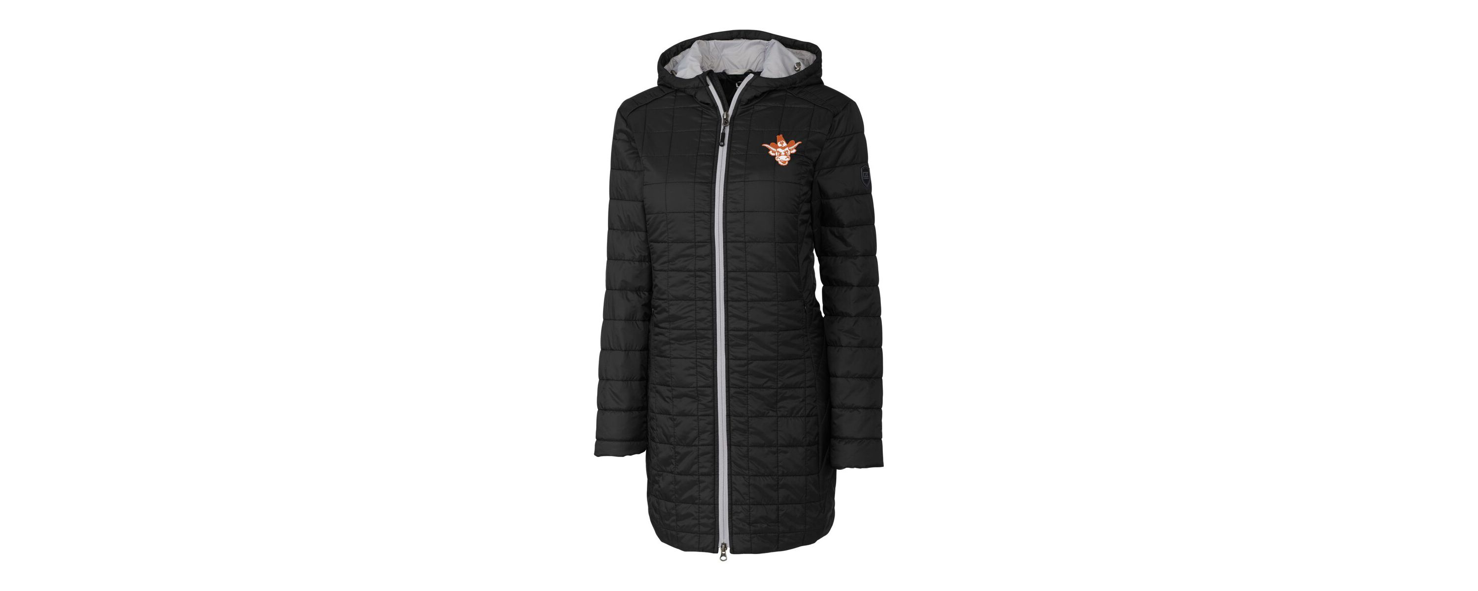 NCAA Texas Longhorns Vault Rainier Primaloft Eco Insulated Hooded Long Coat