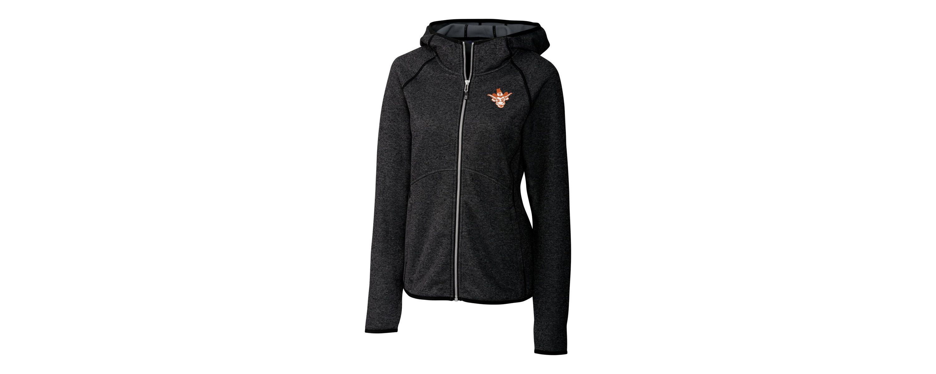 NCAA Heather Texas Longhorns Vault Mainsail Full-Zip Hooded Jacket
